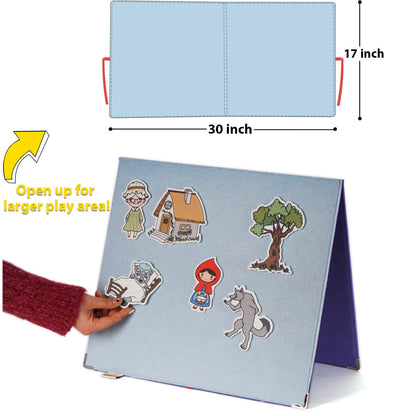 Foldable Felt Board for Toddlers 22 x 13