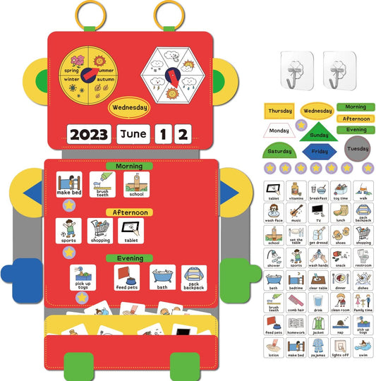 Visual Schedule for Kids, Routine Cards Home Toddlers, Picture Schedule Visual Aids