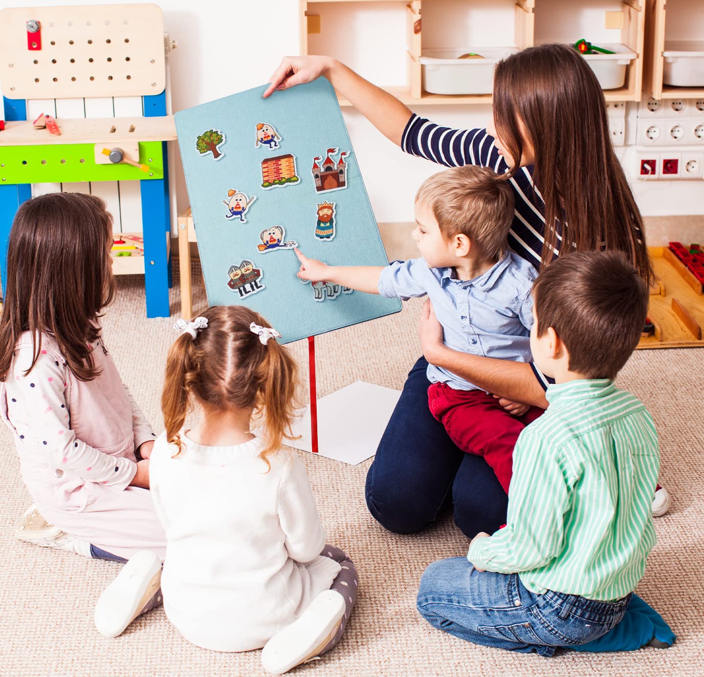 Foldable Felt Board for Toddlers 22 x 13